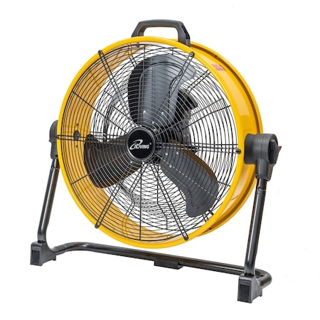 Iliving Heavy Duty High Velocity Barrel Floor Drum Fan, 20 in Blade Dia, 120V, 5,703 cfm ILG8M20-50DC
